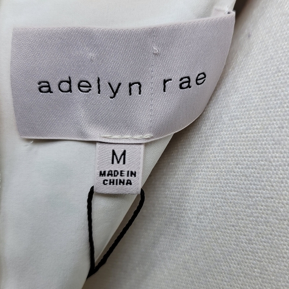 Adelyn Rae Embroidered Floral Dress M Cottagecore Ruffle Mini - Picture 11 of 12